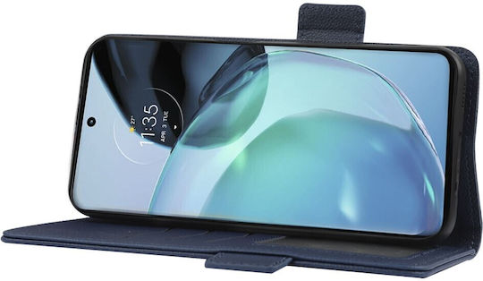Brieftasche Synthetisches Leder Marineblau (Moto G72)