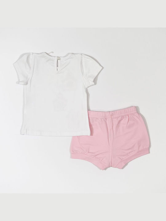 EMC Kids Set with Shorts Summer 2pcs White CO2795