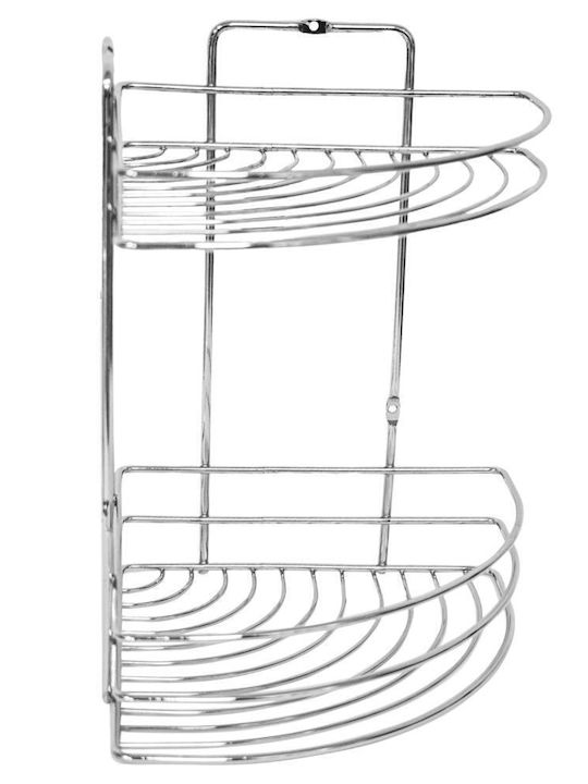 Pakketo Γωνιακή Επιτοίχια Ραφιέρα Μπάνιου 19x19x27cm