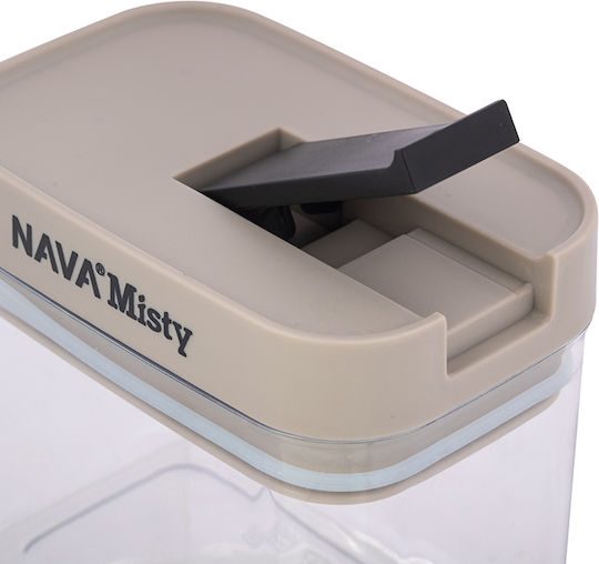 Nava Misty General Use Vase with Plastic Beige Lid 1800ml