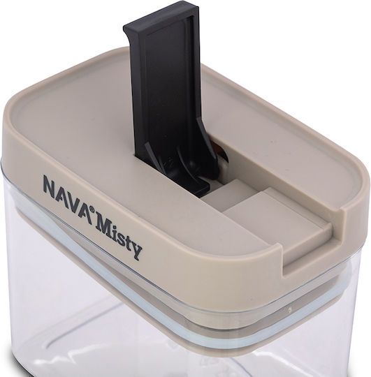 Nava General Use Vase with Lid Plastic Beige 1200ml