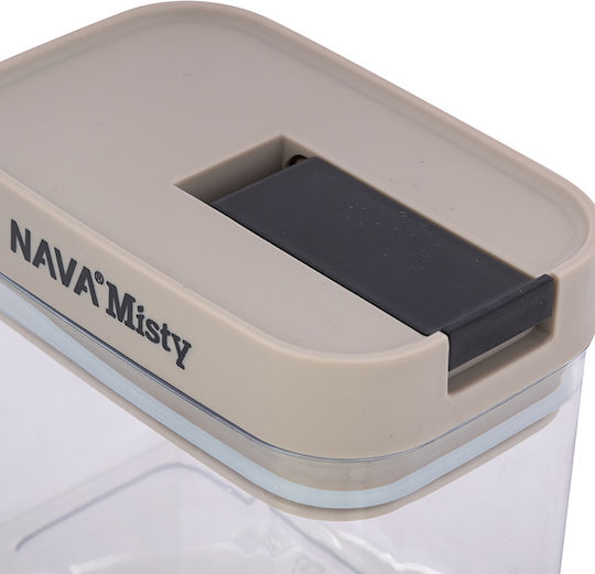 Nava General Use Vase with Lid Plastic Beige 500ml