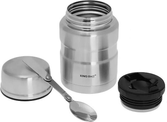 KING Hoff Lunchbox Isolierte Lunchbox Inox Silber 500ml 1Stück