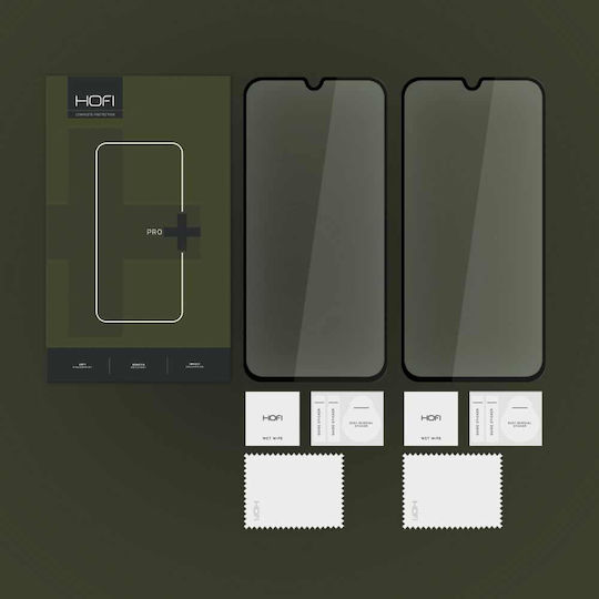 Hofi Glass Pro+ 0.3mm Full Glue Full Face Tempered Glass 2τμχ Μαύρο (Samsung Galaxy A15 4G / 5G και A25 5G)
