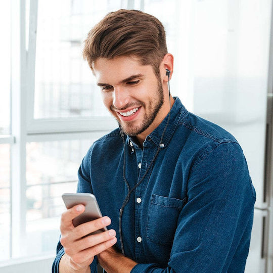Joyroom JR-EC03 In-ear Handsfree Ακουστικά με Βύσμα USB-C Γκρι
