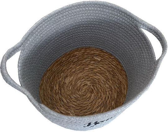TnS Καλάθι Αποθήκευσης Bamboo Γκρι 24.5x14.5x14.5cm TnS Καλάθι Αποθήκευσης Bamboo Γκρι 24.5x14.5x14.5cm