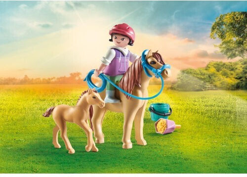 Playmobil Horses Of Waterfall Child with Horse and Foal for 4-10 years old