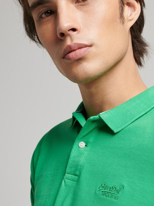 Superdry D2 Ovin Vint Polo Herrenblusen Grün