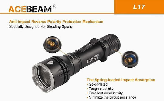 Acebeam Επαναφορτιζόμενος Φακός LED IP68 με Μέγιστη Φωτεινότητα 1400lm