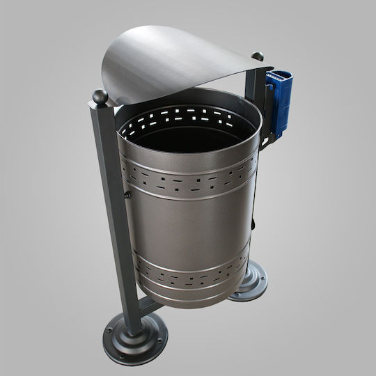 Material Systems Metal Coș de gunoi Deșeuri 100lt