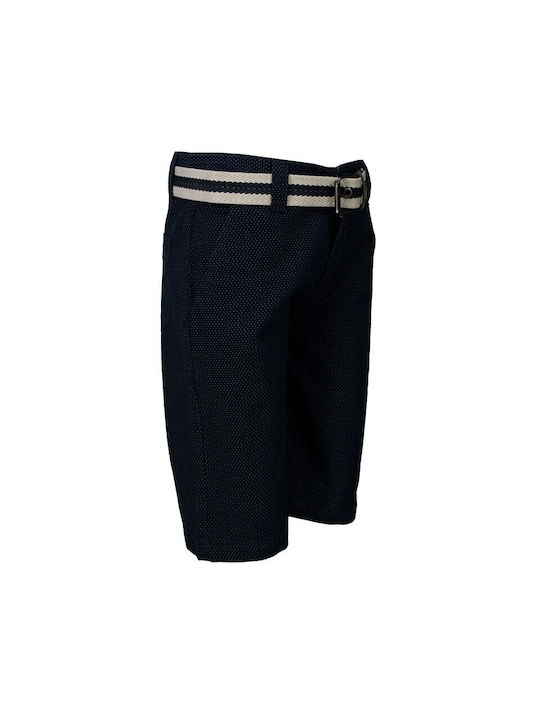 Hashtag Kids Shorts/Bermuda Fabric Βερμούδα με Ζώνη Blue