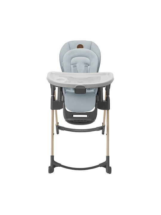 Maxi-Cosi Minla Foldable Highchair with Metal Frame & Fabric Seat Beyond Grey