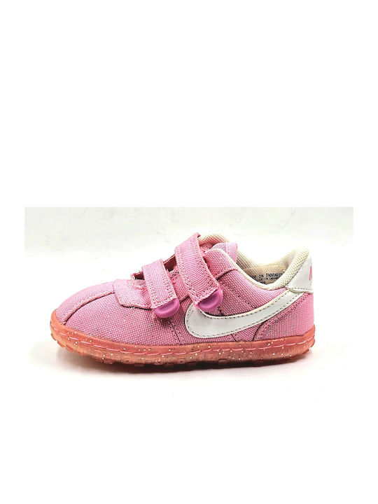 Nike Kids Sneakers with Hoop & Loop Closure Pink