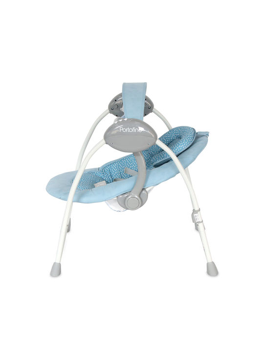 Lorelli Electric Baby Relax Swing Portofino with Music Cameo Blue for Child up to 9kg