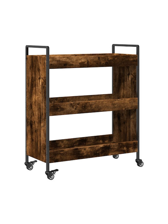 vidaXL Ραφιέρα Κουζίνας Ξύλινη 4 Θέσεων Καφέ 70x30x82cm