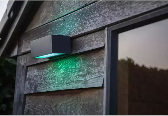 Lutec Wandmontierte Außen-Deckenleuchte LED IP54 17W mit RGB Licht 22x10.3x8.5εκ.