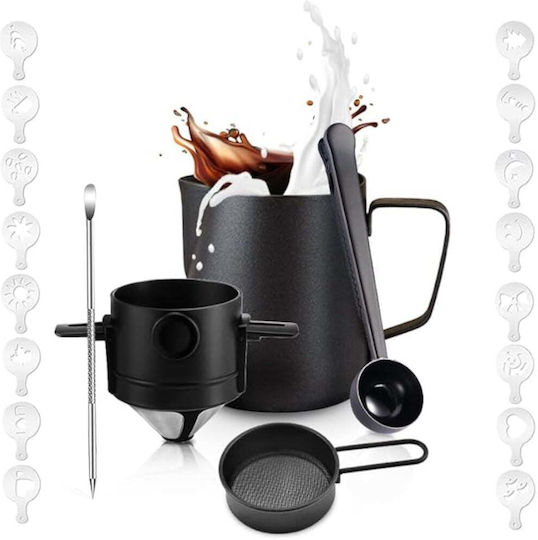 Quasar Γαλατιέρα Barista Χωρητικότητας 600ml Μαύρη