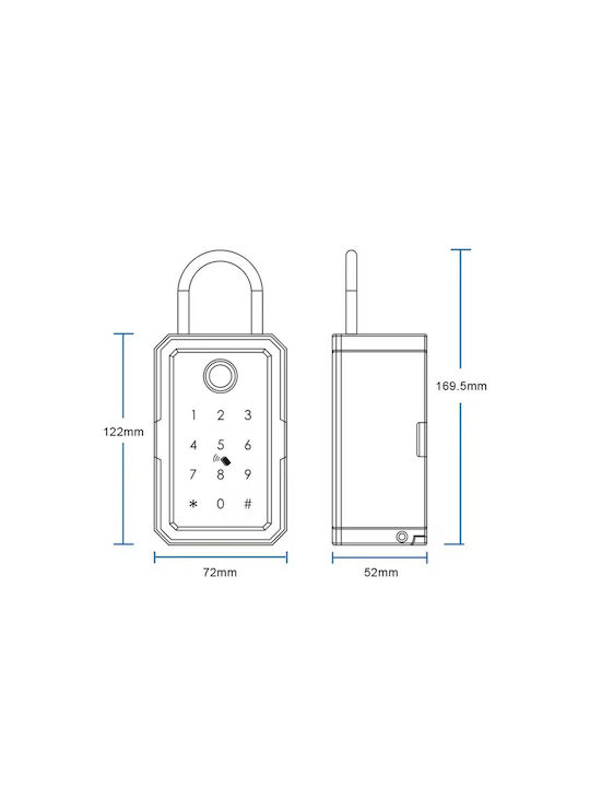 Wi-Fi Key Holder with Keyboard Wi-Fi Key Holder with Keyboard