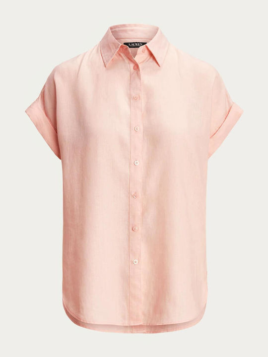 Mâneca scurta Femei In Cămașă Pink