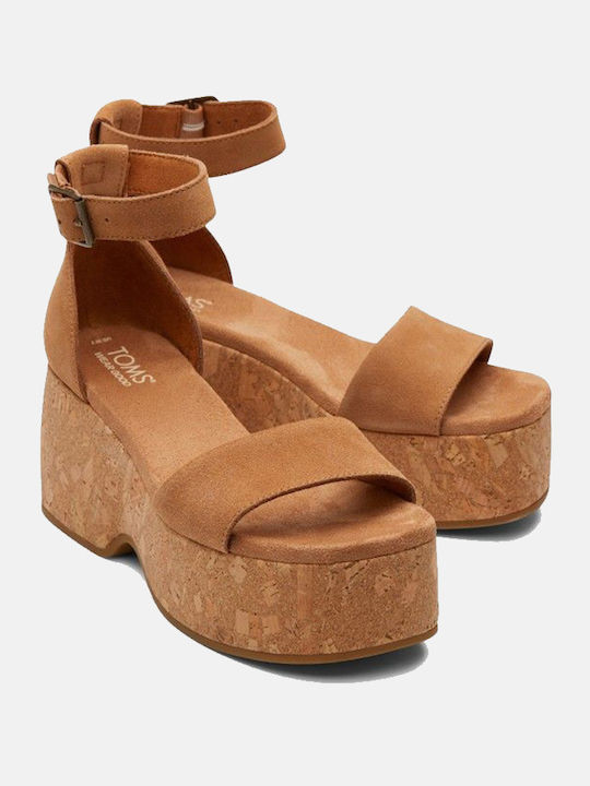 Laila Heel Sandals Καλοκαιρινές Γυναικείες Πλατφόρμες Ταμπά