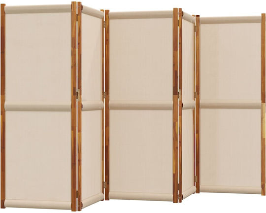 vidaXL Decorativ Paravan Lemn 250x180cm