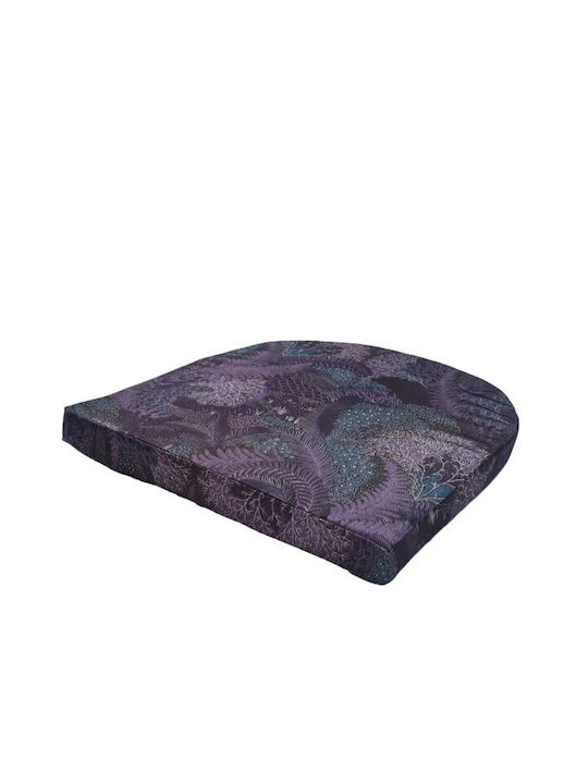 Politishome Perna Scaunului De Grădină Potcoavă Violet 44x44cm