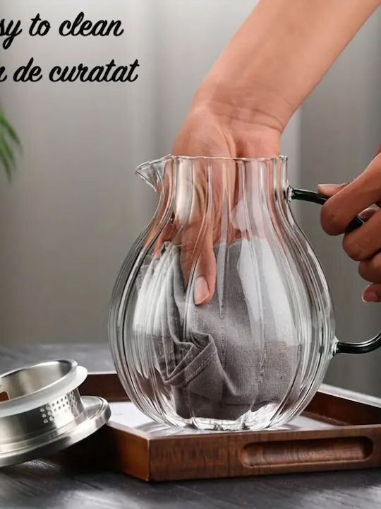 Quasar Σετ Τσαγιού με Κούπα και Φίλτρο Γυάλινο 2x400ml & 1600ml 5τμχ