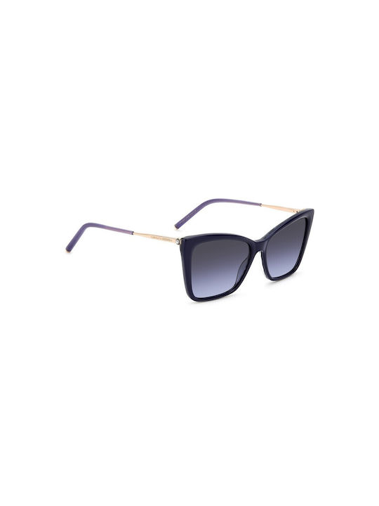 Carolina Herrera Women's Sunglasses with Blue Plastic Frame and Blue Gradient Lens HER 0180/S KY2/GB