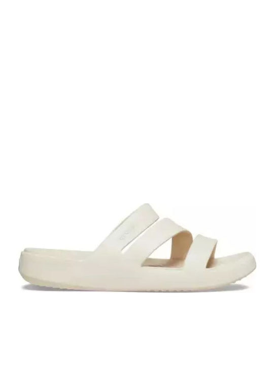 Strappy Women's Flip Flops Beige