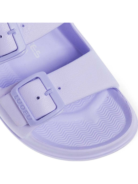 Flip Flops in Sandal Style in Purple Colour