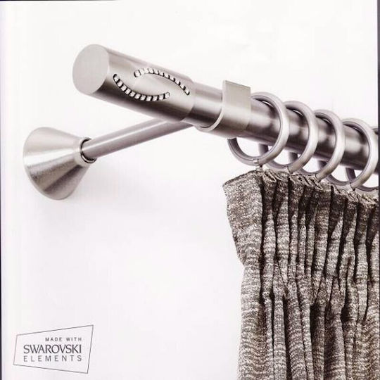 Curtain wood Vanilia Φ25 Inox By Aslanis Dimensions (160cm), Properties (single)