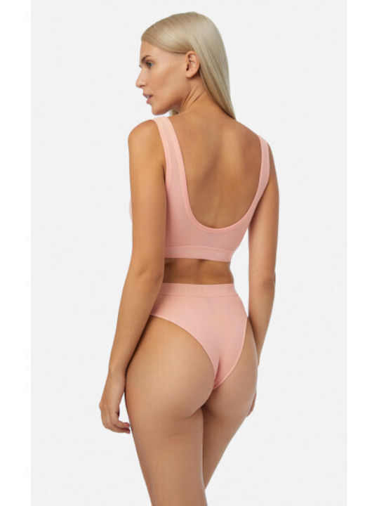 Minerva Cozy Rib Damen Brasilien Peach Cream