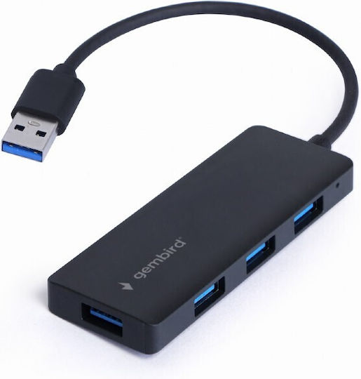 Gembird USB-Hub 4 Anschlüsse USB 3.0 mit USB-A Anschluss