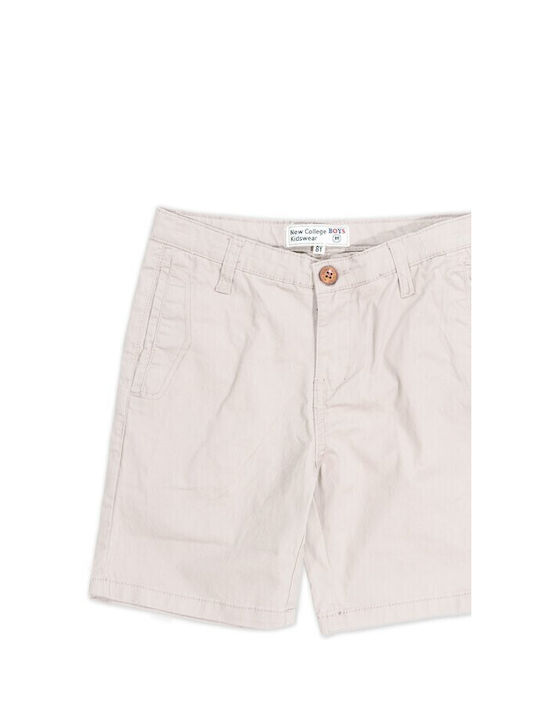 New College Kids Shorts/Bermuda Fabric Ecru