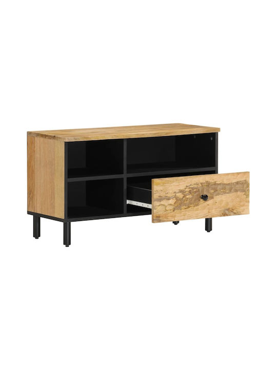 TV Stand Made of Solid Wood Brown M80xD33xH46cm