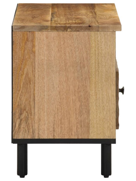 TV Stand Made of Solid Wood Brown M80xD33xH46cm