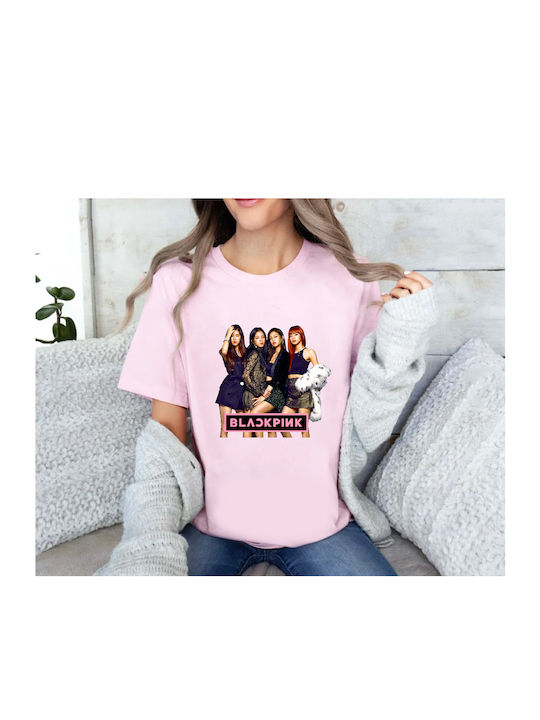 Fruit of the Loom Blackpink T-shirt Ροζ Βαμβακερό