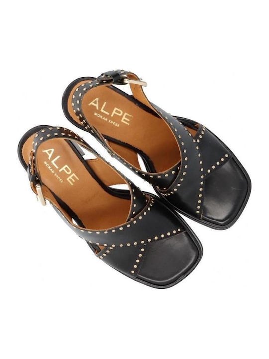 Leder Sandalen Schwarz