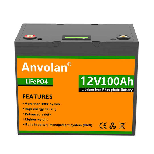 Lifepo4 Anvolan/x-power Photovoltaik-Batterie Lithium Offener Typ 12V 100Ah
