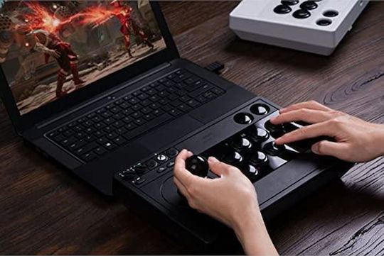 8Bitdo Arcade Stick 81JA Ασύρματο & Ενσύρματο Gamepad για PC / Xbox One / Xbox Series Μαύρο