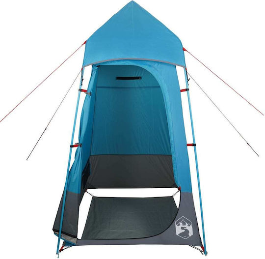 vidaXL Καλοκαιρινή Σκηνή Camping Τουαλέτας Μπλε 121x121x225εκ.