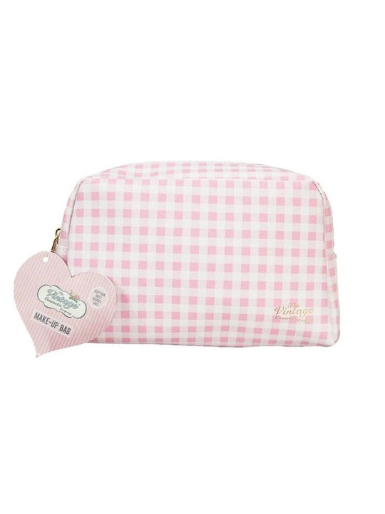 The Vintage Cosmetic Company Toiletry Bag in Pink color 15cm