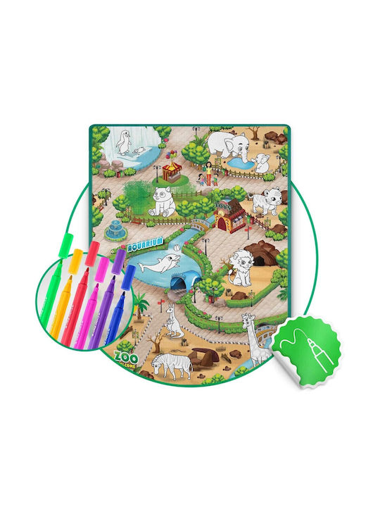Ricokids Kinder Teppich Grün 120x90cm