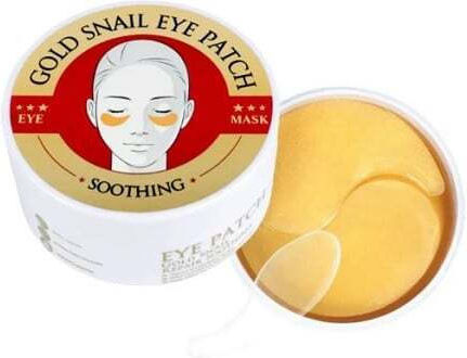 Set Of 60 Hydrogel Eye Patches With Gold, Snail Extract, Spirulina And Collagen, Wokali, Eye Patch