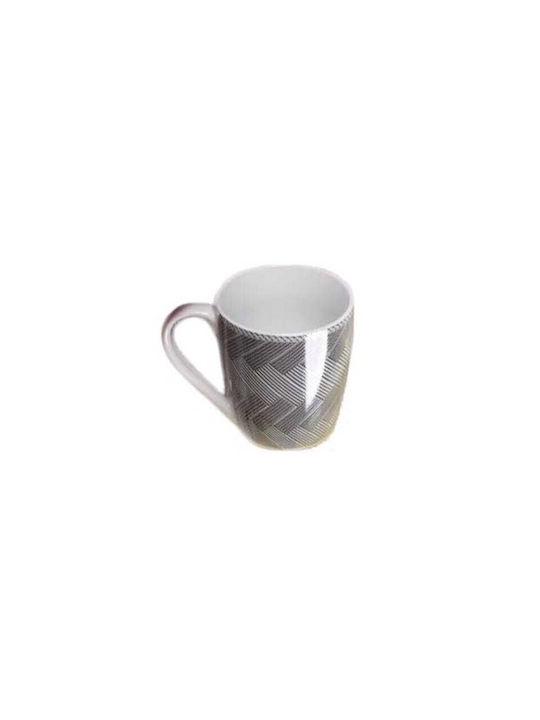 Cryspo Trio 'plaza' Mug from Porcelain Gray 6pcs