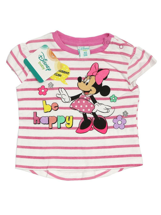 Disney Kids Set with Leggings Summer 2pcs Pink