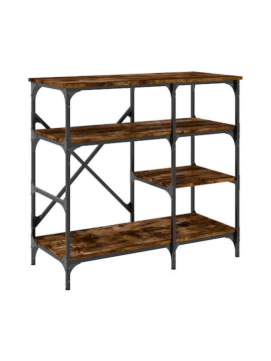 vidaXL Kitchen Rack Metal Brown 90x40x84cm