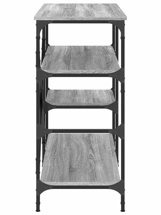 vidaXL Kitchen Rack Metallic 4 Tiers Gray 90x40x84cm