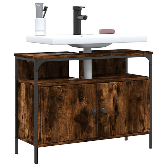 vidaXL Countertop without Sink L60xW30xH60cm Smoky Oak