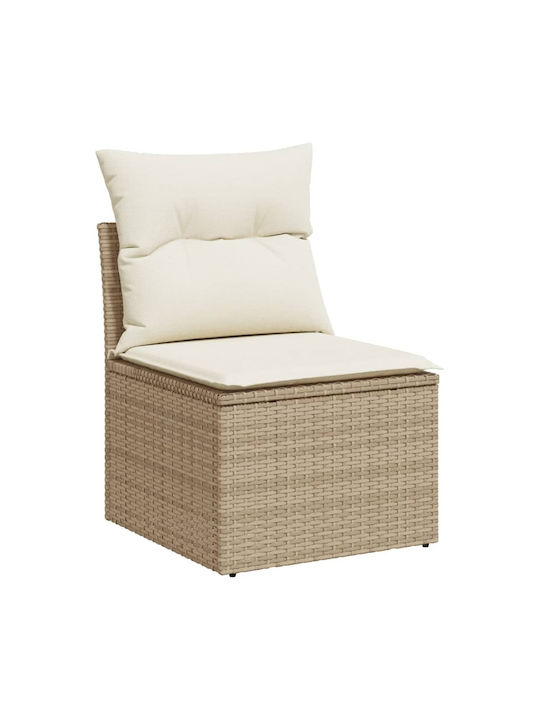 Canapea Cu Patru Locuri De Exterior Din Rattan Cu Perne 55x55x69cm